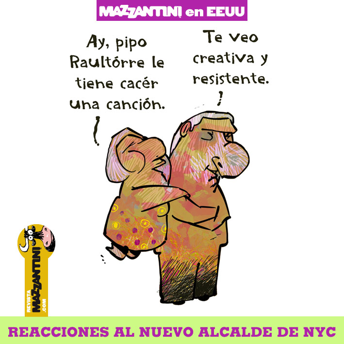 2/2 #Cuba "Reacciones al nuevo alcalde de NYC", por Garrincha.