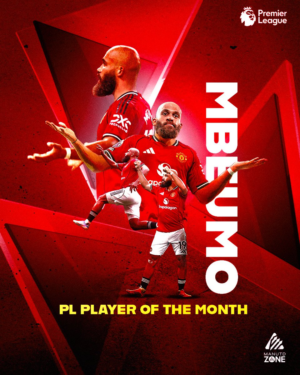 ManUnitedZone's tweet image. Congratulations to @BMbeumo19 who is the Premier League Player of the Month for October! 👏🔴