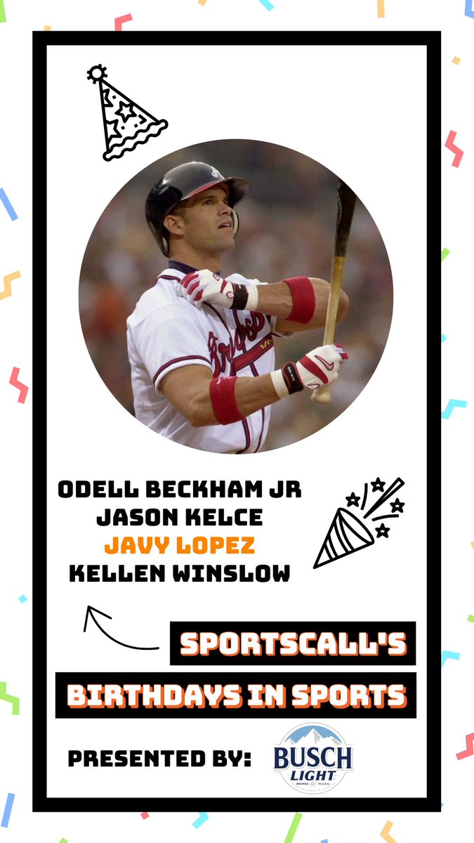SportsCallAU's tweet image. Here are today&apos;s Birthdays in Sports!

Former Atlanta Braves catcher, Javy Lopez turns 55 today!

If it&apos;s your birthday...Happy Birthday to you!