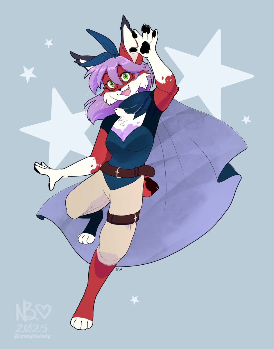 crazyfoxlady's tweet image. Rogue lynx! ❤️💙❤️

For the always lovely Paperlanty, thank you!! &amp;lt;3