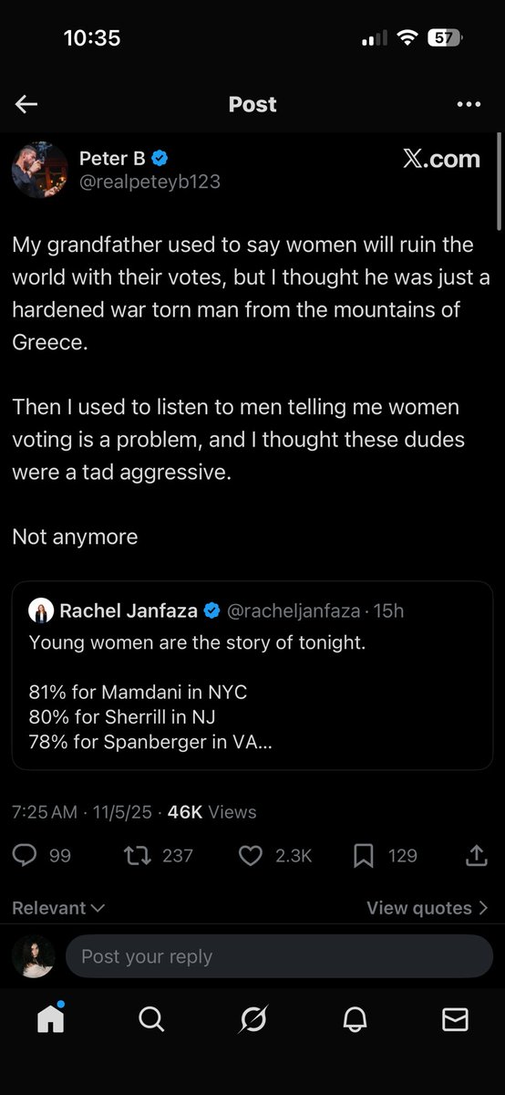 sofidilla's tweet image. have been seeing countless posts like this about women’s right to vote. it gets real weird/dangerous when men don’t get their way.