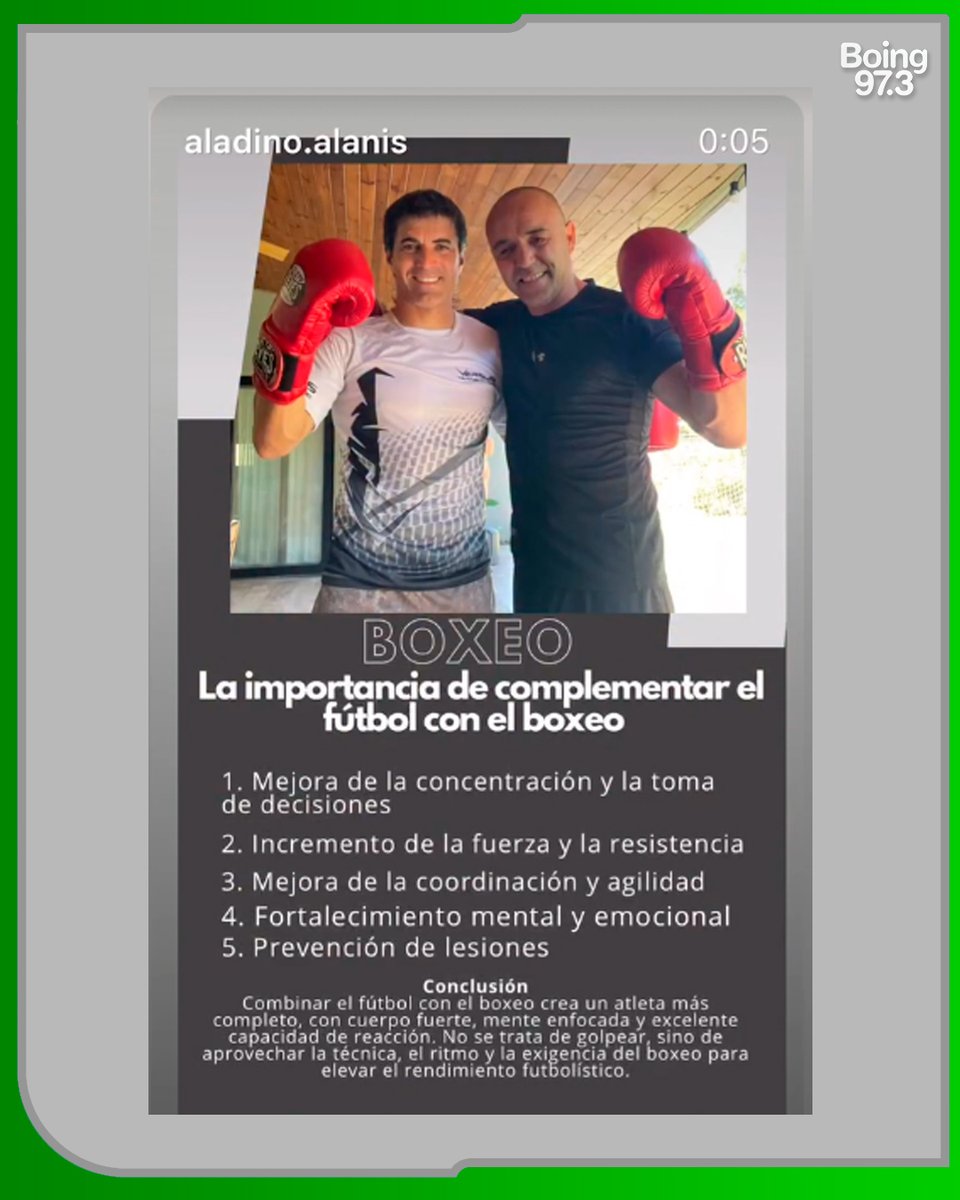 "COMBINAR EL FÚTBOL CON EL BOXEO CREA UN ATLETA MÁS COMPLETO"

🥊 Ignacio Malcorra, uno de los jugadores claves de Central, mostró en sus redes que incorporó entrenamientos de boxeo a su rutina. La práctica no solo apuntó al estado físico, sino también a mejorar aspectos