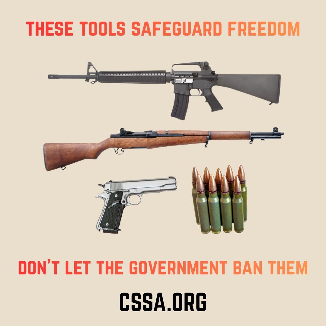 CSSA1926's tweet image. Watch out for politicians who try to restrict your right to keep and bear arms. The Second Amendment is there to preserve every other freedom enshrined in the Bill of Rights. Public officials who undermine it almost certainty have their sights set on dismantling the rest of your…