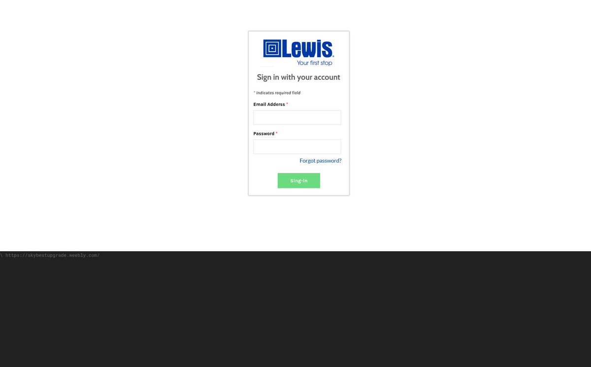 urldna_bot's tweet image. Possible Phishing 🎣
 on: ⚠️hxxps[:]//lewisdrugupdate[.]weebly[.]com
 🧬 Analysis at: urldna.io/scan/690b4e8a3…
#cybersecurity #phishing #infosec #urldna #scam #infosec @urldna