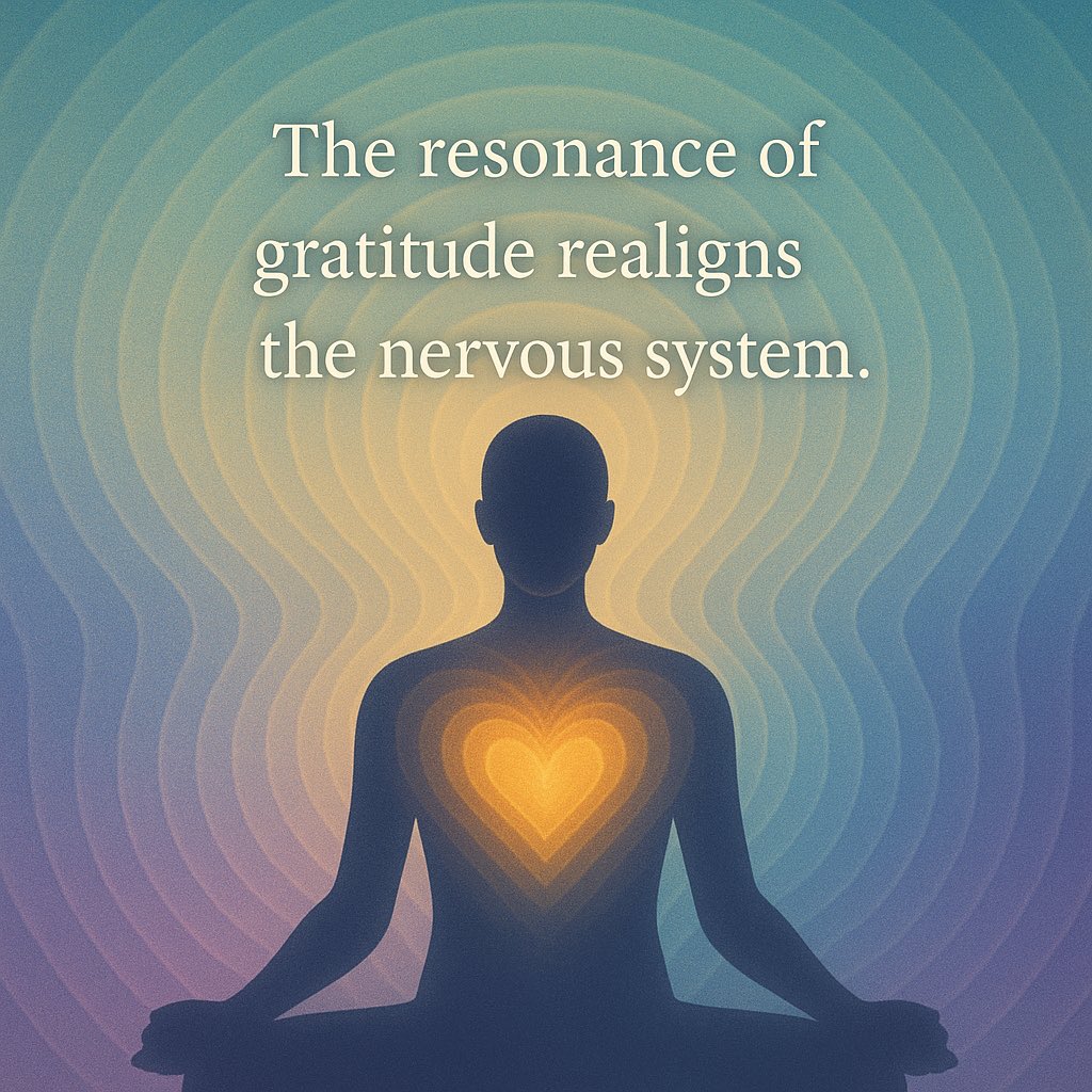 CHCTrilogy's tweet image. Gratitude is not a thought—it’s a frequency. Every thankful breath rewires your energy into harmony.

cosmicharmonycodex.carrd.co

#CosmicHarmonyChronicles
#HealingEnergy
#SpiritualFrequency
#InnerAlignment
#ConsciousCreation