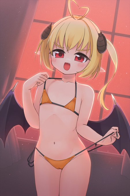 そこはかとなくハロウィンぽい雰囲気のMBサキュバスちゃん 