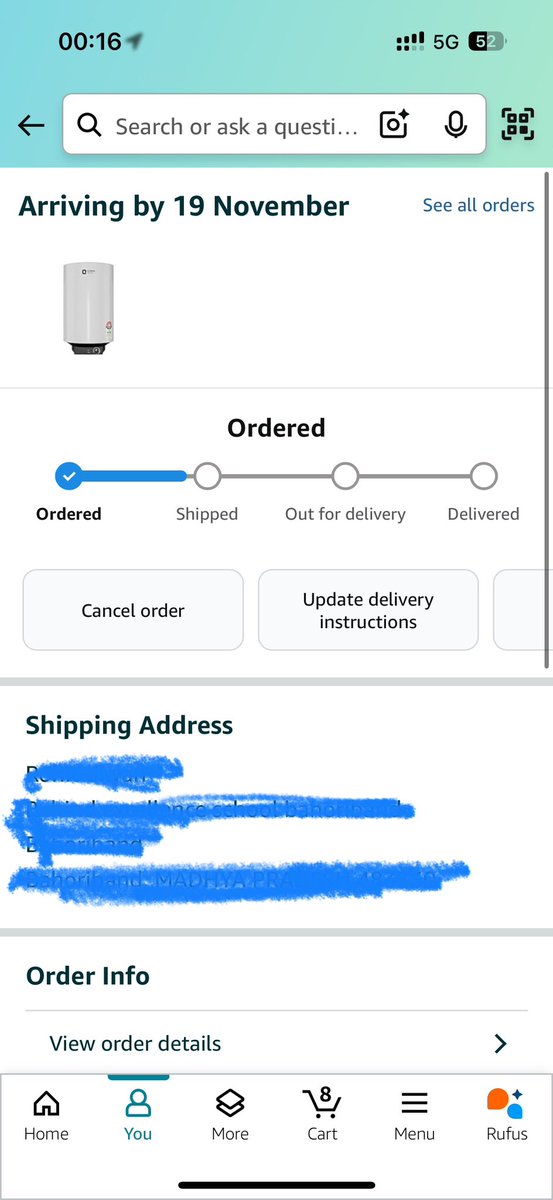 Rohitdeewan26's tweet image. मेरे जीवन का सबसे खराब पल आमेजन के साथ पूरे 43 दिन हो गए है अभी तक ऑर्डर निकला नहीं है कस्टमर केयर से बात करो तो कॉल कट कर दे रहे है पूरी बात ही नहीं करते है अरे ऑर्डर नहीं भेजना था तो कैंसिल कर देते 40 दिनों से लटकाके क्यों रखे थे
#amazon #amazonorder #viral #TrendingNow #order