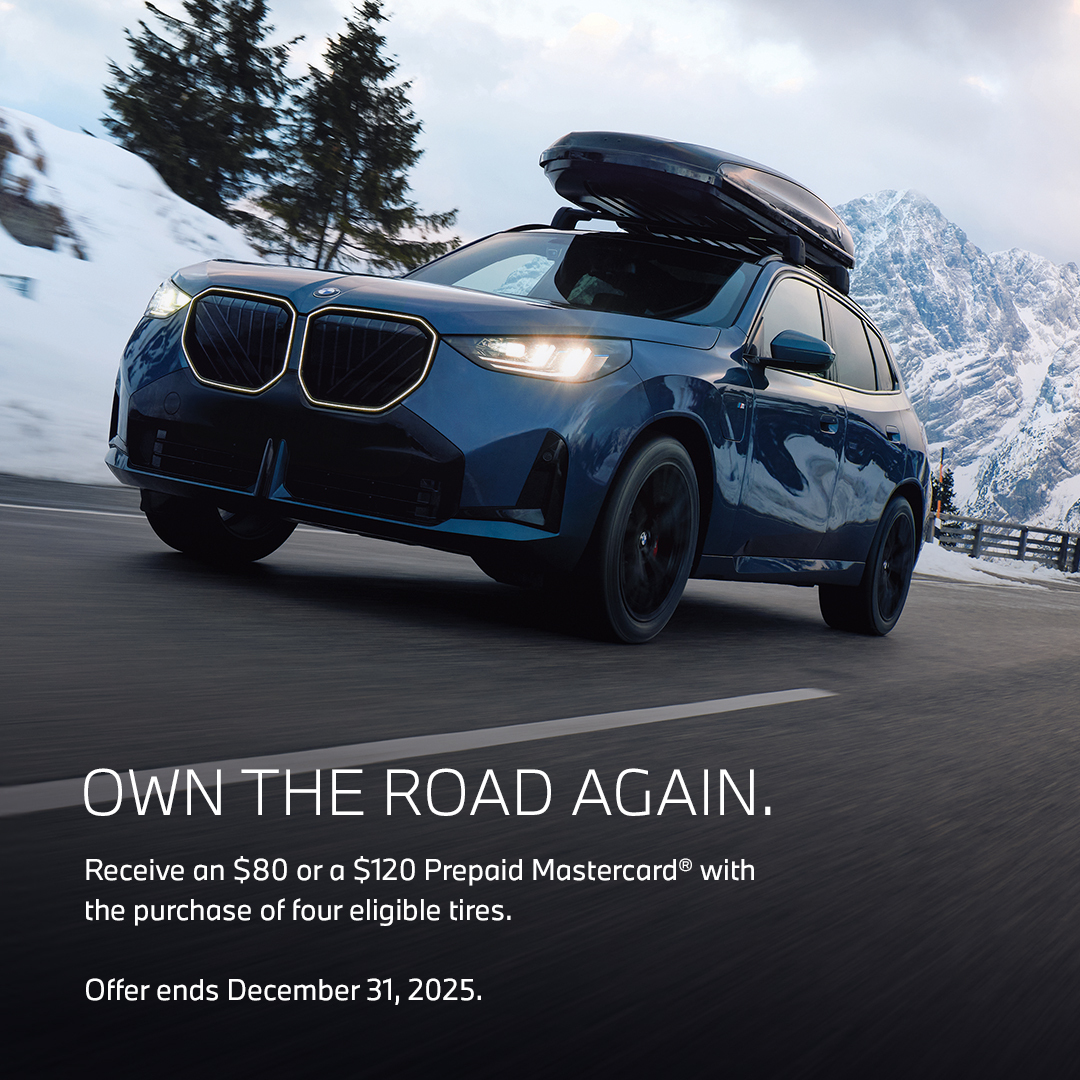 Own the Road Again.

Adventure starts with confidence—and the right tires.

Offer ends December 31, 2025. Shop now and hit the road in style: bit.ly/4hJukeJ #BMWAustin #BMW #OwnTheRoad #BMWService