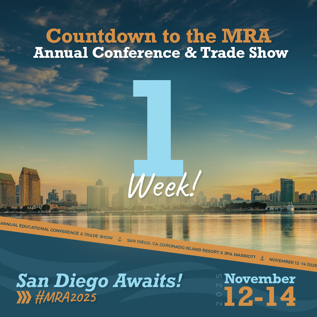 yourMRA's tweet image. 🧳 Pack your bags — we’ll see you next week in San Diego! 
➡️ Last-minute info and full agenda: marina.swoogo.com/mraconference2… 

#MRA2025 #SeeYouNextWeek #ConferenceCountdown #MRAConference #MarinaIndustry #MarineRecreation #MarineEducation #MarineRecreationAssociation