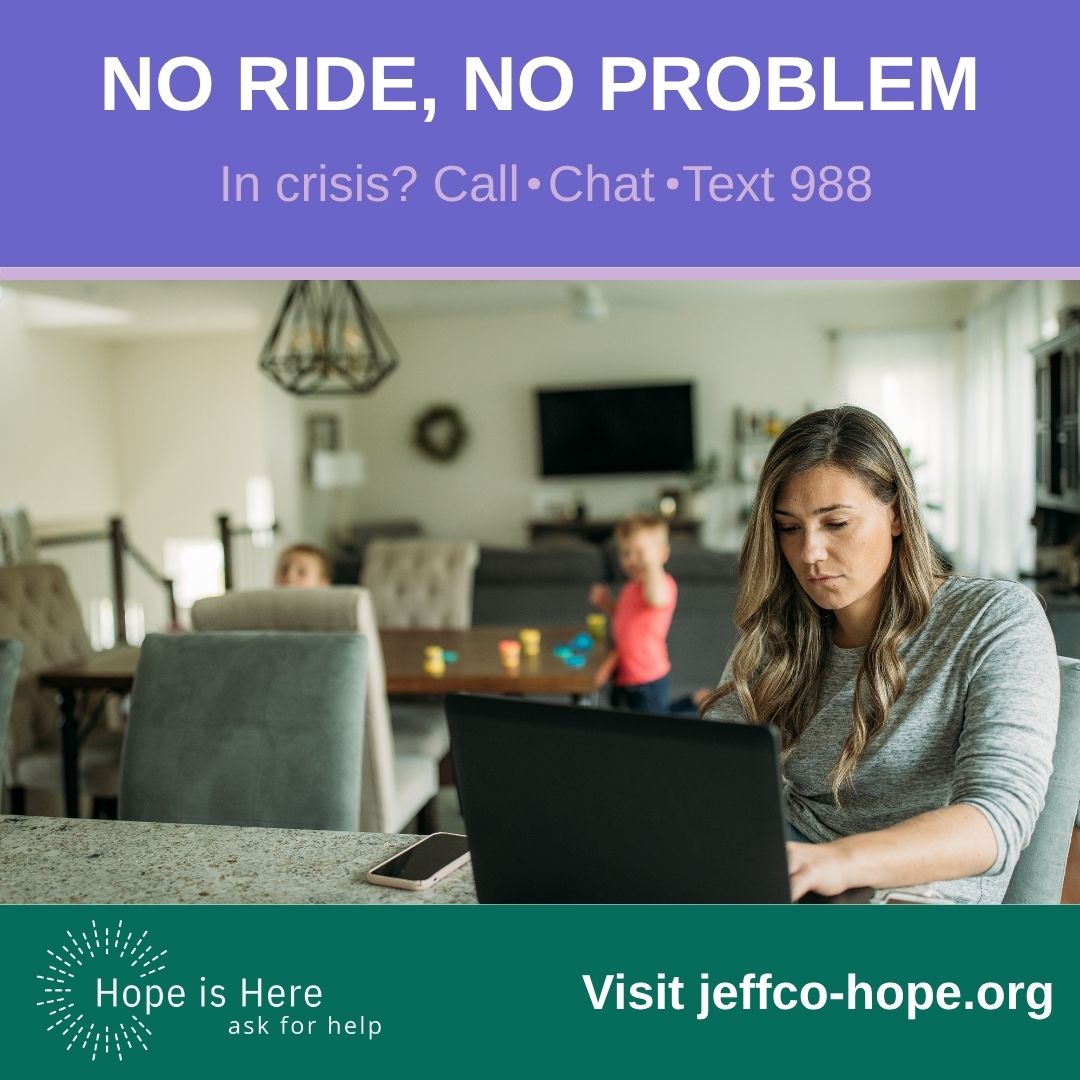 🚗 35% of Jefferson County residents face transportation barriers to mental health care. Telehealth brings care to you. 💻 Find providers &amp; 1,800+ local resources: jeffco-hope.org. 988 for crisis support. #HelpIsAccessible #Telehealth