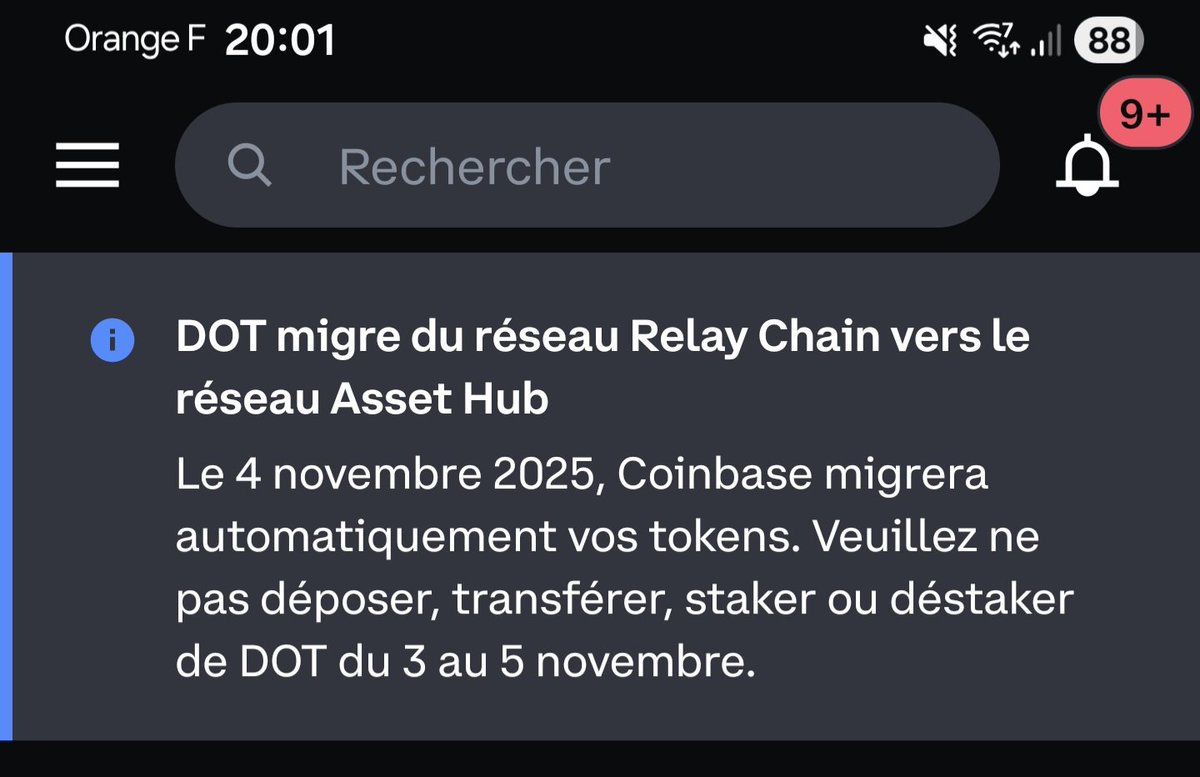 RurikInfinity's tweet photo. @CoinbaseSupport du 3 nov au 5, vous bloquez Polkadot pour votre 'upgrade' pile quand il dégringole à 2€ ! J'aurais pu racheter et baisser mon PRU de 3,08€, mais non. Je paye 19€/mois pour Coinbase One, pour ca. Inadmissible ! Geste commercial ou 👋  ? #CoinbaseFail #Polkadot https://t.co/BWrhI1AvAV