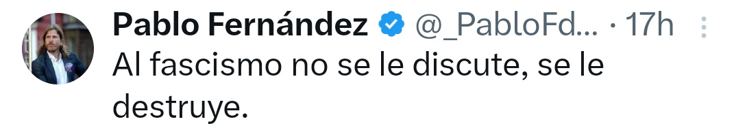 Estas proclamas de odio y de enfrentamiento me empiezan a preocupar.
Hay que escuchar al otro siempre. Incluso cuando no te da la razón.