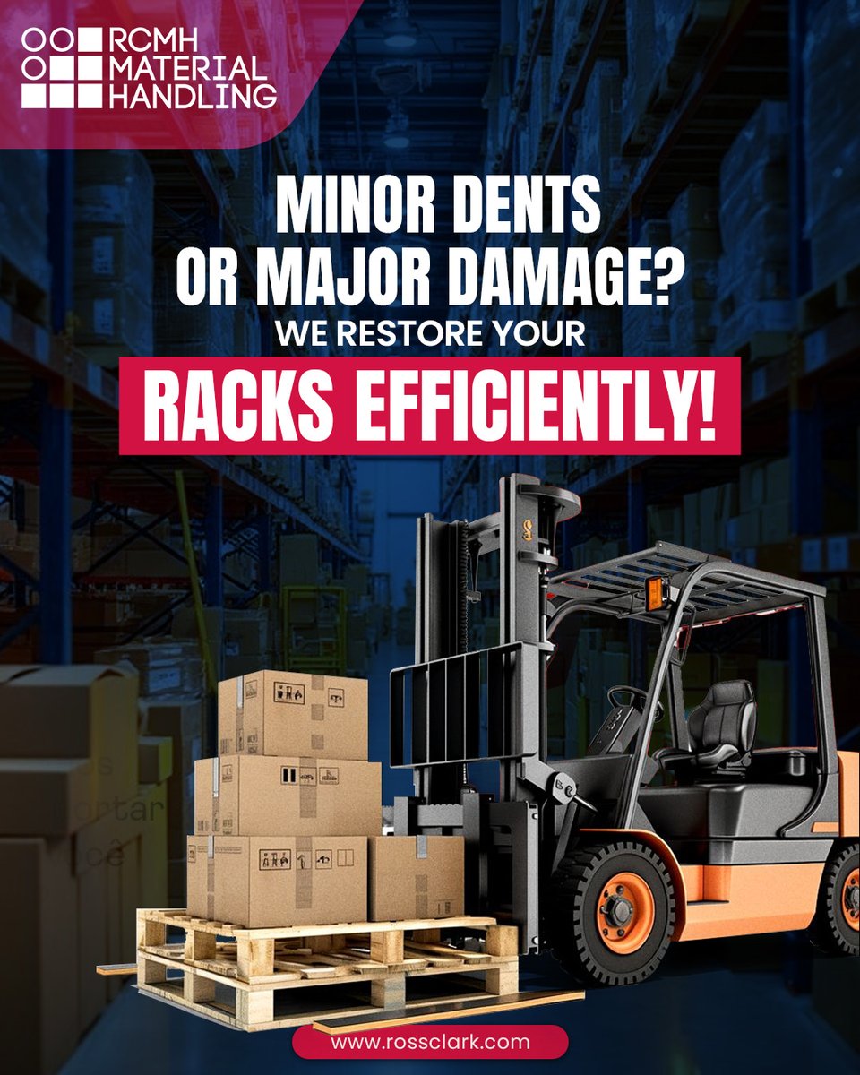 RossClarkMH's tweet image. Our rack repair services keep your warehouse safe, stable, and compliant. We address damage quickly to prevent accidents and costly downtime.

rossclark.com/rack-relocatio…

#rackrelocation #warehouselogistics #smoothtransitions #uninterruptedoperations #Quito