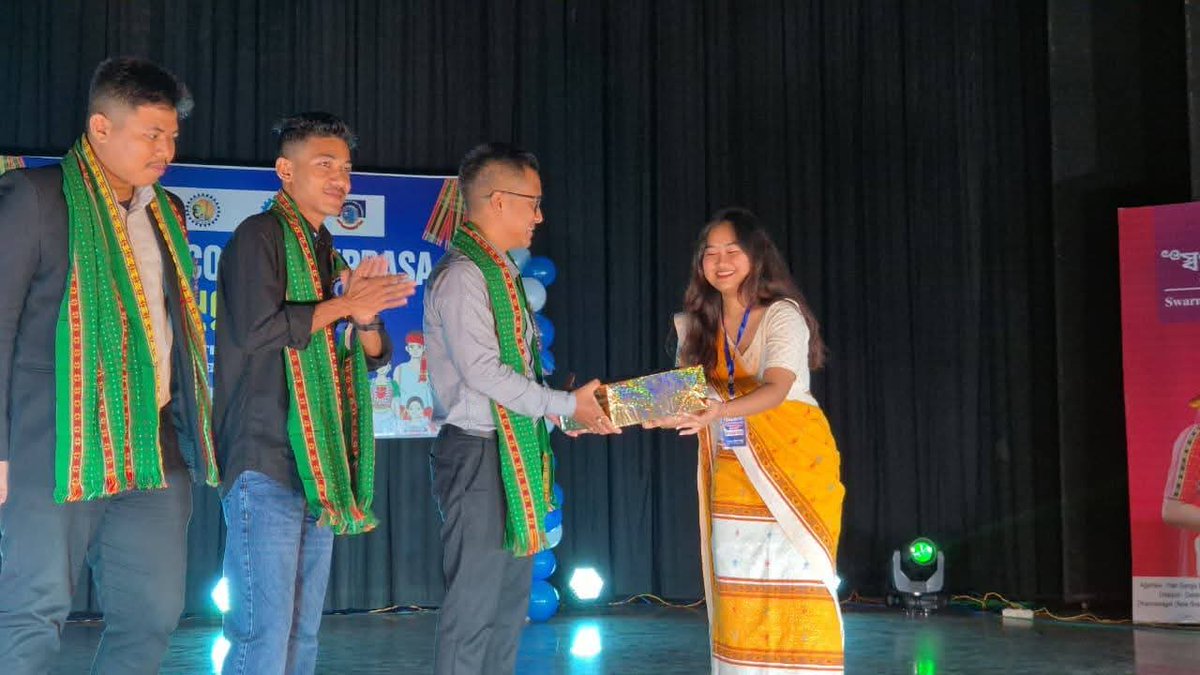 tisftipra's tweet photo. Glimpses from the Inter-College Tiprasa Freshers’ Meet held at Aguli (Town Hall), in the presence of Hon’ble TTAADC EM Shri Suhel Debbarma, Hon’ble #TISF President Shri Sajra Debbarma, and TISF warriors. https://t.co/jO45MZPXG9