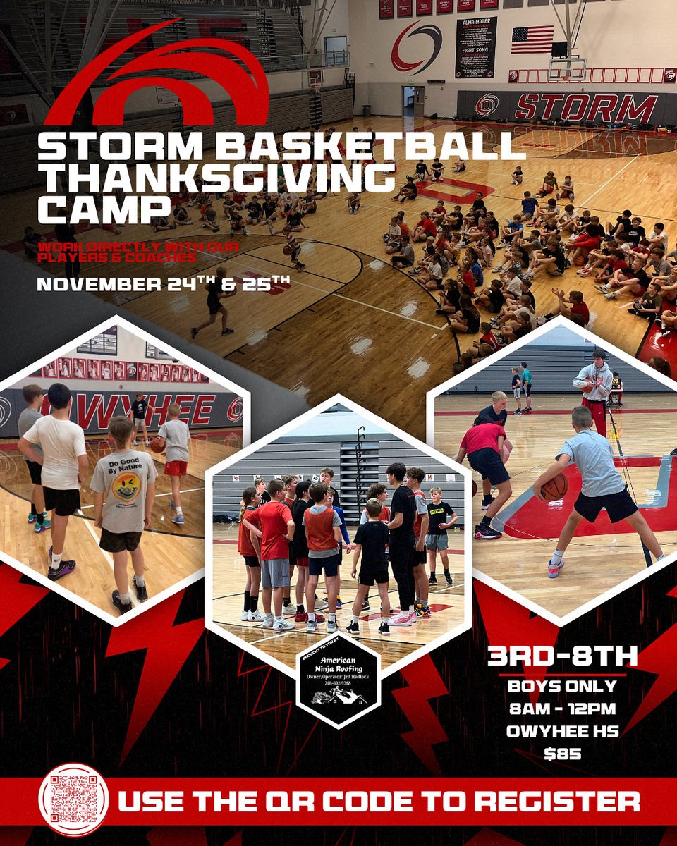 OwyheeMensBB's tweet photo. Our annual Thanksgiving camp is just around the corner, make sure you reserve a spot to improve your game! https://t.co/eIGoMex6Id
