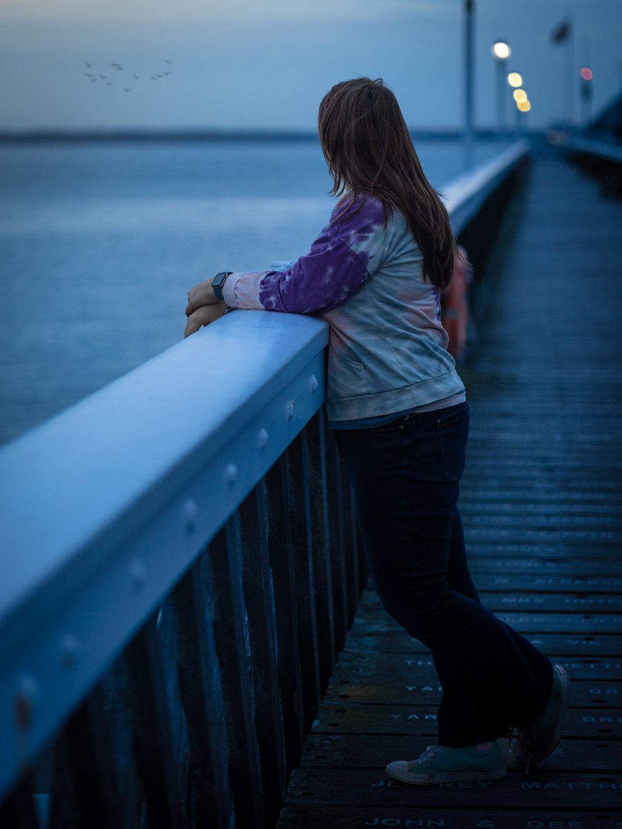 End of the pier, end of the day.
