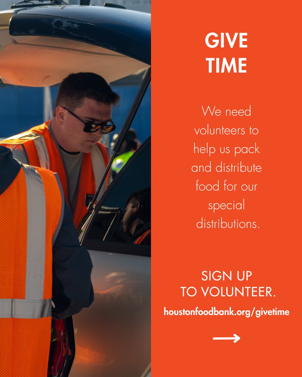 HoustonFoodBank's tweet photo. Thousands of families have been impacted by the government shutdown. You can help us support our neighbors by:
 
💚 Giving funds
⏰ Volunteering your time
🥫 Donating food
 
Every action counts. Learn more ➡️ https://t.co/bbJhHVAyUD https://t.co/L5vIqCAzK4