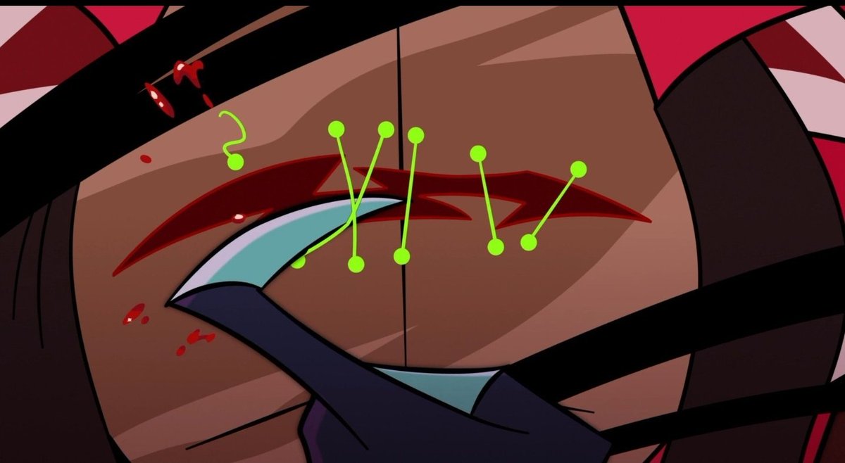 egrtros's tweet photo. Firstly im Vox fan in any case and I saw a lot of posts how badly Vox did by forcing Al to watch VoxVals sex and that was gross BUT why didnt anyone say how horrible he was when he tore off the stitches? R u concerned only on Al's orientation? What the fuck #hazbinhotel https://t.co/SoivyWr5vz