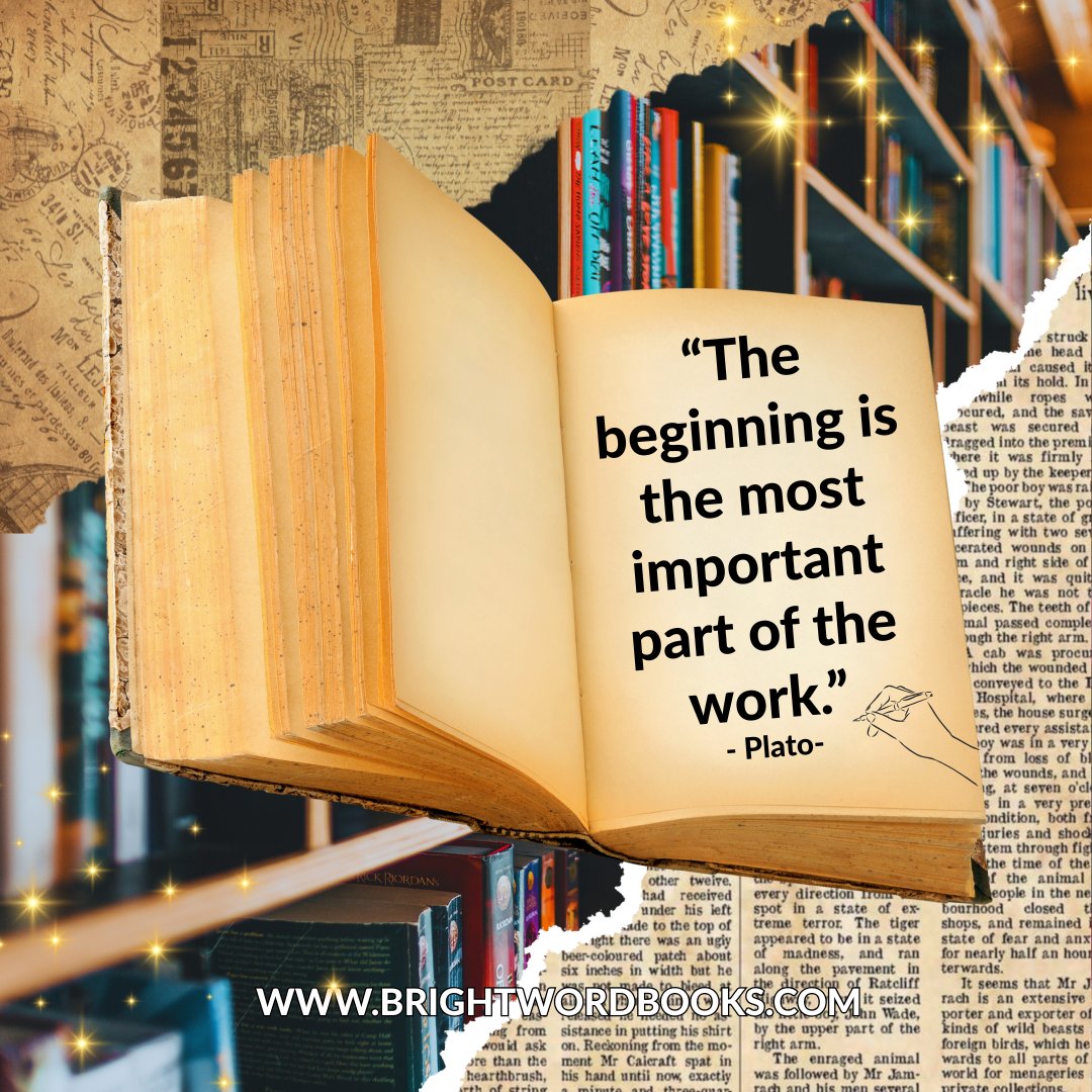 BrightWordBooks's tweet photo. “The beginning is the most important part of the work.” — Plato ✨ Every great story starts here at BrightWord Books. #BrightWordBooks #NewBeginnings #PlatoQuote https://t.co/pYZ9TCHNYW