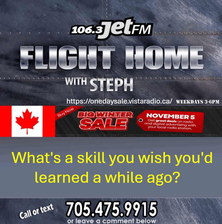 1063jetfm's tweet image. If I&apos;d have started years ago, I’d be a pro by now...

#HotTopic #JetFM
radioplayer.vistaradio.ca/cfxn
facebook.com/1063jet
onedaysale.vistaradio.ca