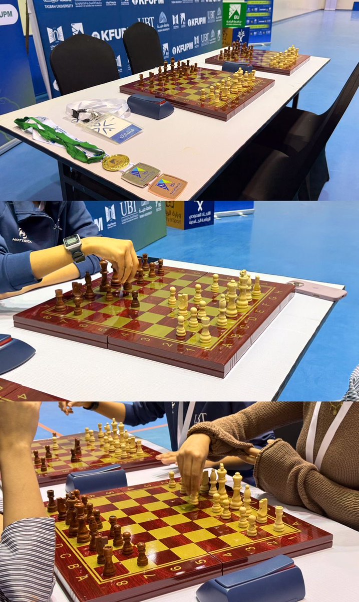 #تغطية | تحت إشراف <a href="/Susfchannel/">الاتحاد السعودي للرياضة الجامعية</a> #الاتحاد_السعودي_للرياضة_الجامعية ، نظمت عمادة شؤون الطلاب شطر الطالبات بـ #جامعة_الباحة اليوم الأربعاء 5 نوفمبر 2025م بطولة الشطرنج التنشيطية بمشاركة 20 طالبة يمثلن خمس جامعات، وجاءت النتائج على النحو التالي: 
🥇 المركز الأول : تهاني عبد الله سعيد