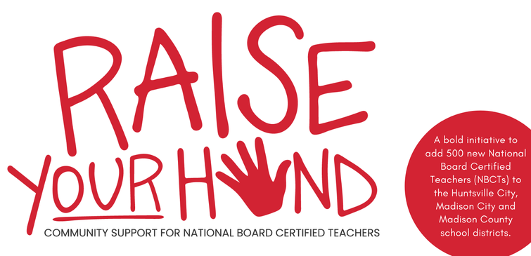 Tomorrow, we celebrate a community that bet big on teachers &amp; won. Huntsville, AL, is showing the nation what’s possible when educators, business leaders, &amp; policymakers unite for student success. #RaiseYourHand #NBCTstrong