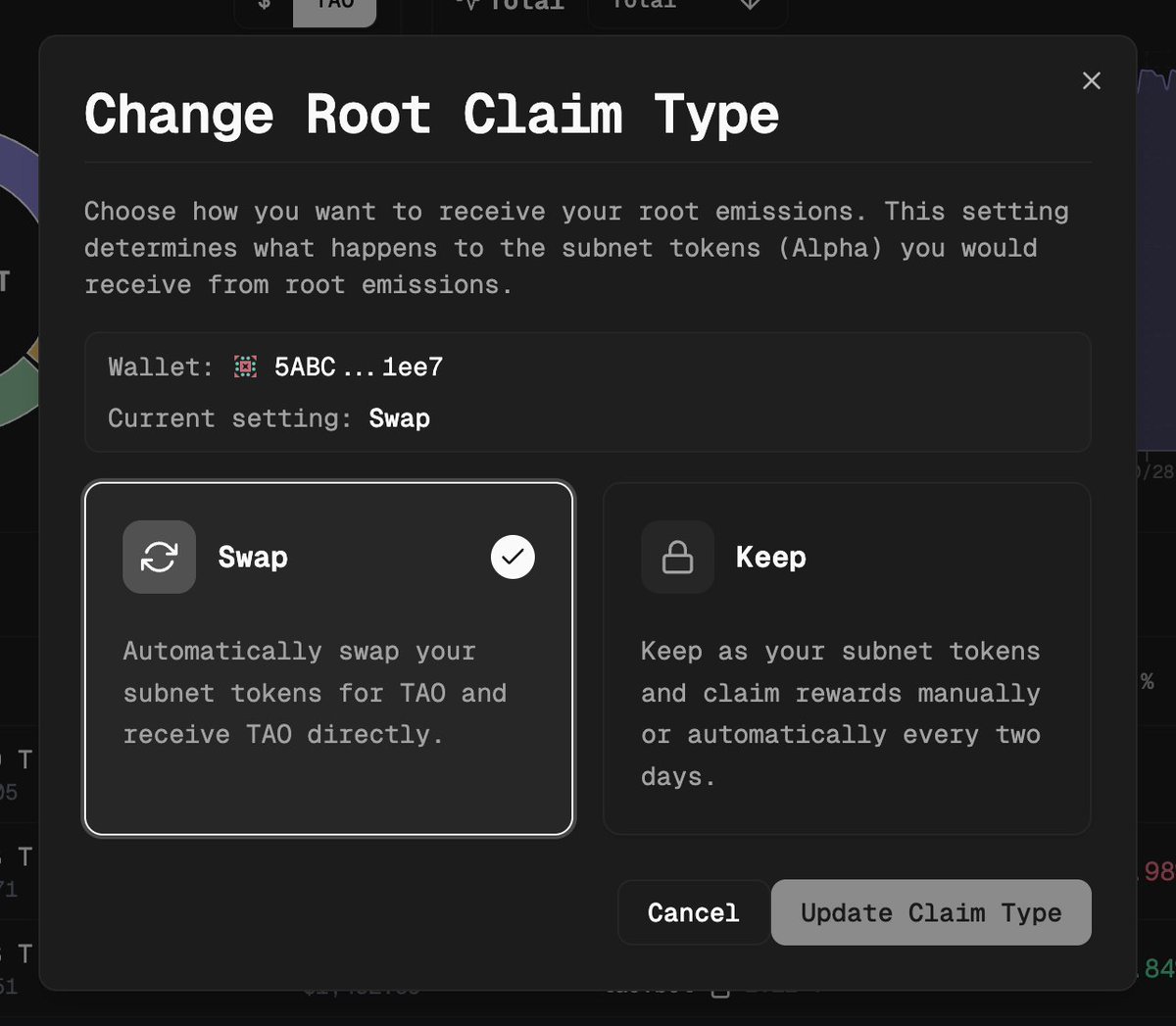 Which way, young TAO disciple — Swap🔄 or Keep🔒?

Make your choice at tao.app/portfolio

<a href="/bittensor/">Bittensor</a> $TAO