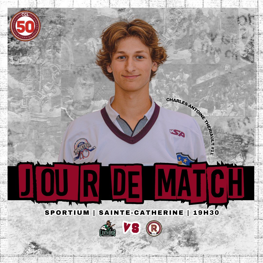 JOUR DE MATCH | 🏒

Les Riverains reçoivent L'Intrépide de Gatineau, ce soir, au Sportium de Sainte-Catherine. 

🎟️: lepointdevente.com/billets/03i251…

Go Rivs Go! 💪 

#attaquerladversité #gorivsgo