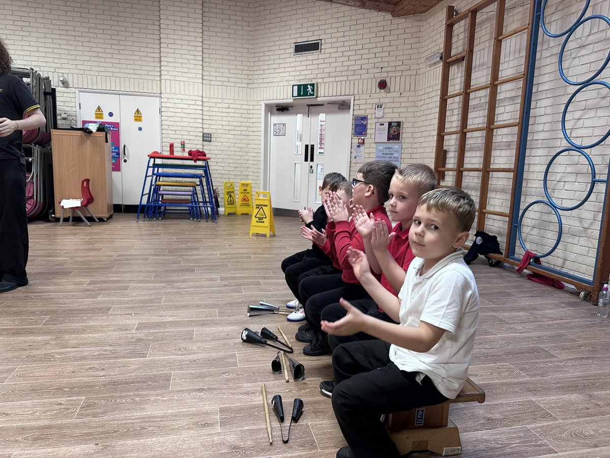 A great first samba session with <a href="/upbeatwales/">Upbeat Music and Arts</a> heddiw! We loved learning about the different instruments! <a href="/NantYParcSchool/">Nant Y Parc Primary</a>