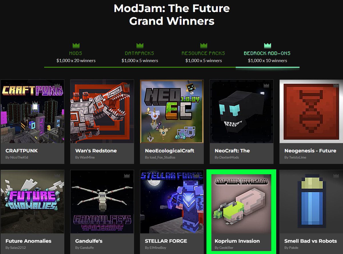 Bueno, <a href="/EuforiaMoon/">Euforia</a> y yo ganamos la ModJam de CurseForge XDDD. Ahí prometí que seguiría avanzando con One Destiny 2. No prometo nada, pero intentaré tener algo para, como mínimo, finales de 2026 XDDDDDDDDDDDDDDDDDDD. Igual tampoco esperen el desafío o algo así, [...]