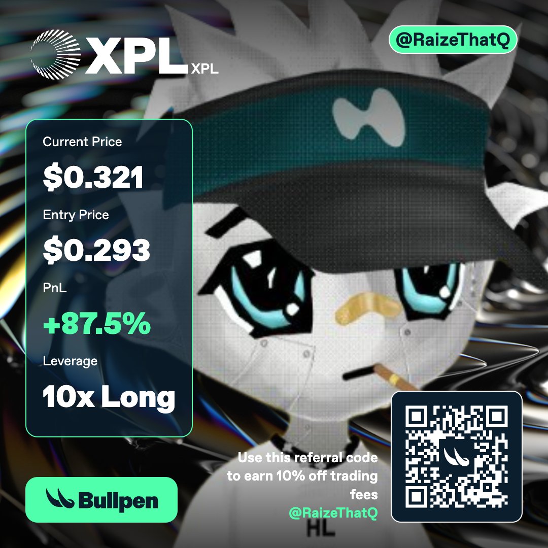 okay maybe we can regain "millions" for $xpl

"billions" if we pass $0.6 

pls i guess