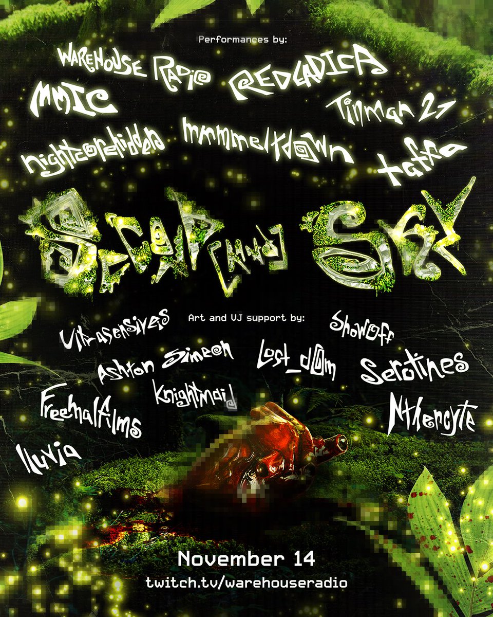 Second[hand] Sky 2025

URL Event
November 14
Noon (Central Time)

Twitch.tv/warehouseradio