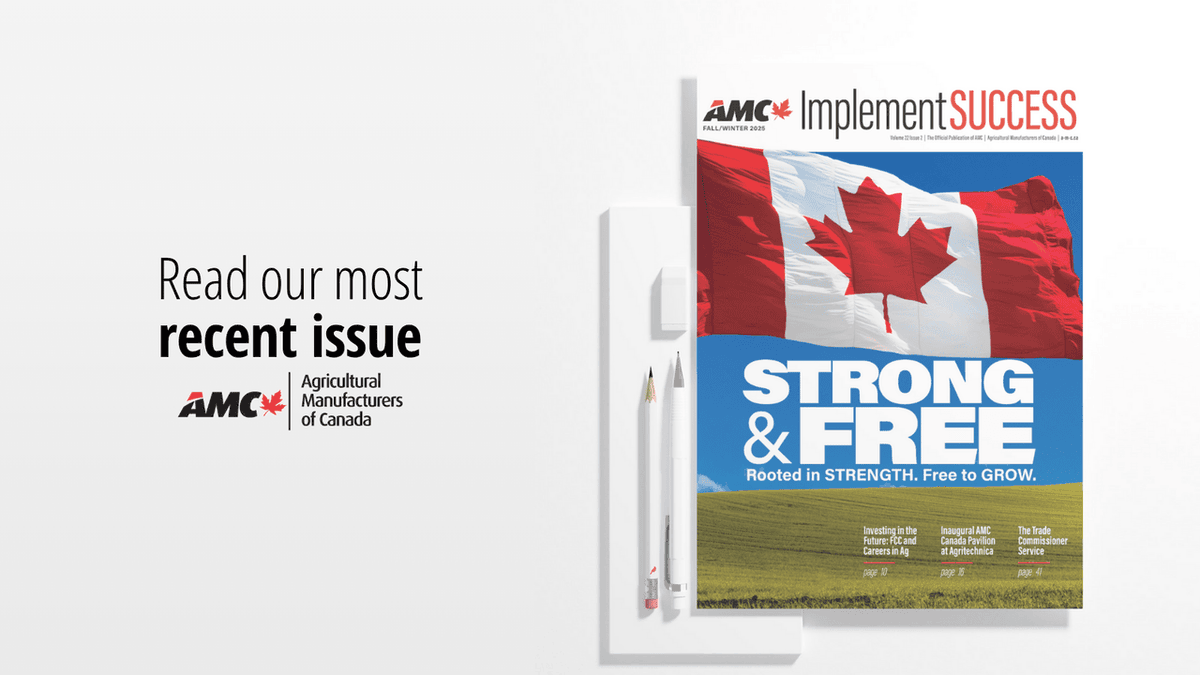 AMCshortlinecda's tweet photo. Our latest issue of Implement Success has arrived! Find it in your mailbox or read it online: https://t.co/8atDX2I2f2

#ImplementSuccess #CdnAg https://t.co/O6FZPwikxN