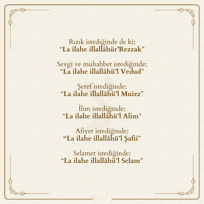 Esma_i_Husna's tweet photo. Bu zikirleri dilinden düşürme: https://t.co/lZwnT4Su0Q