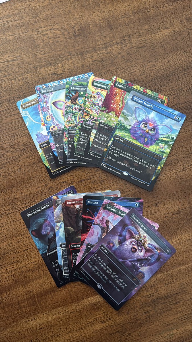 Anyone else notice a difference in card quality [again]?

Top set feel normal, the bottom set feels thin. They’re ready to do a backbend if I stare to hard 👀💀