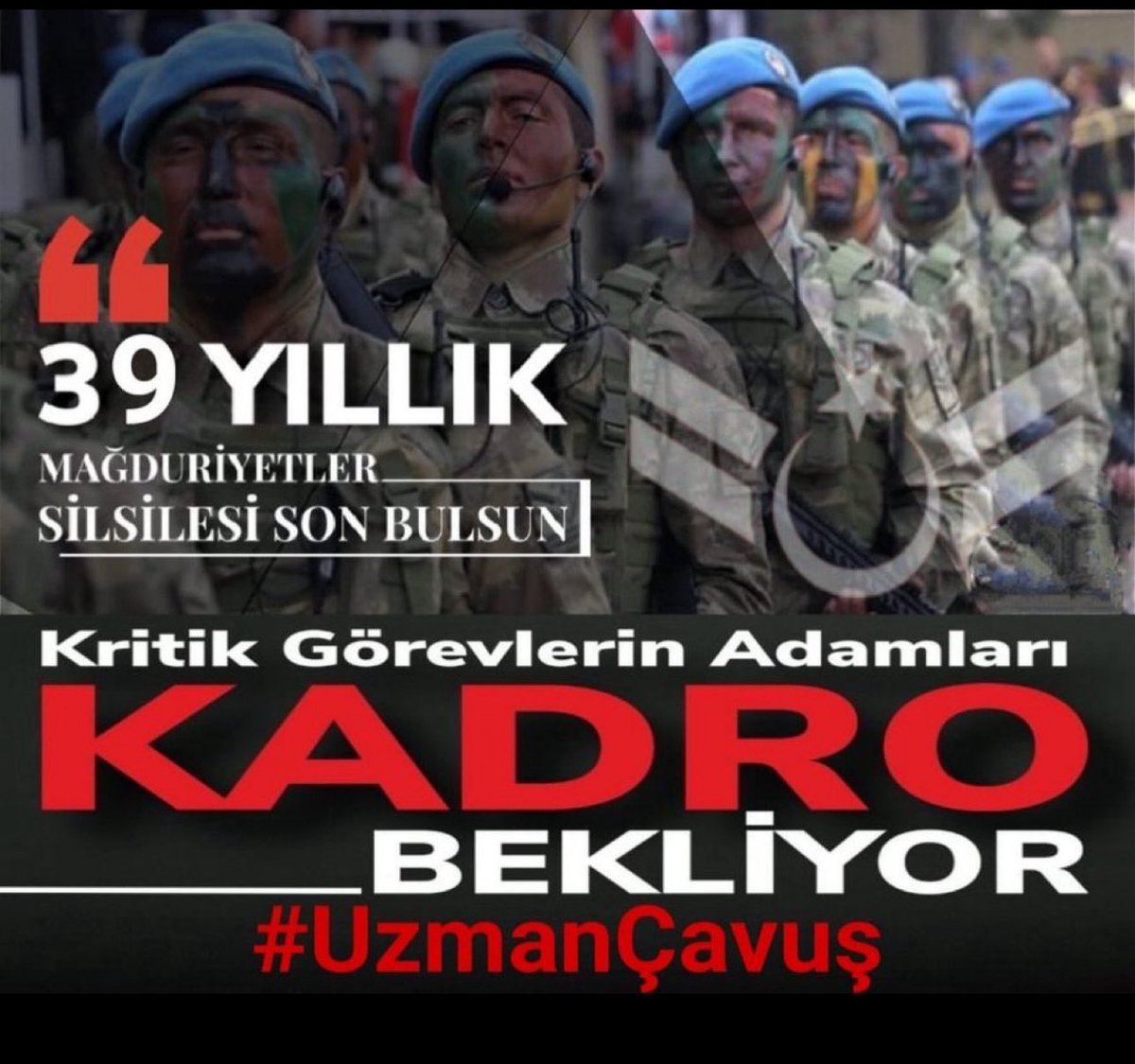 Amirin iki dudağında; yaşlandın spor yapamıyorsun senden artık faydalanamıyorum   “Atın”

Doktorun bir kaleminde hastalandın görev yapamaz.        “Atın”

Ailesinden uzakta üs bölgesi,operasyon,bitmeyen geçici görevler.       “Aileden ayırın’’

Maaşlar Beyaz yakalılardan düşük