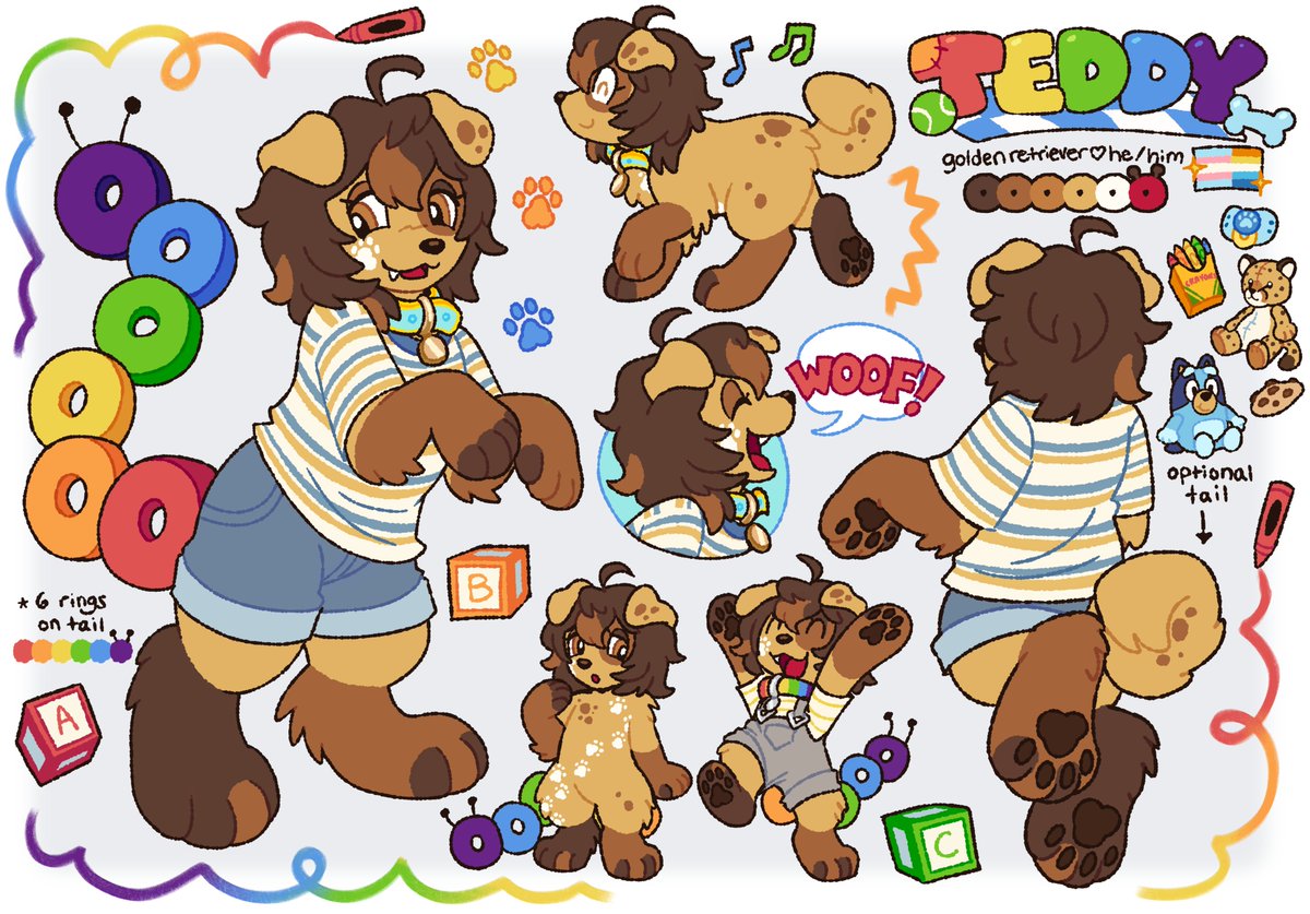 pegasuskiss's tweet image. ref for @puppymons !! 🌈🖍️