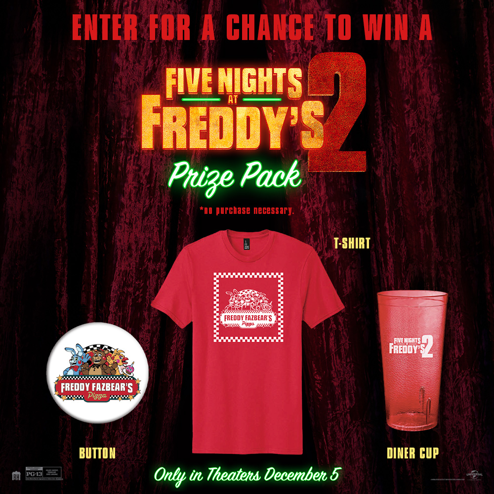 TO ENTER: 'Like' + 'Tag' your FNAF2 friend you want to see it with! Good Luck!