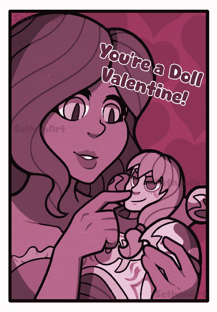 Wanna do more valentines next year its my favorite holiday!! Keep an eye out ill probably open them up early next year!~