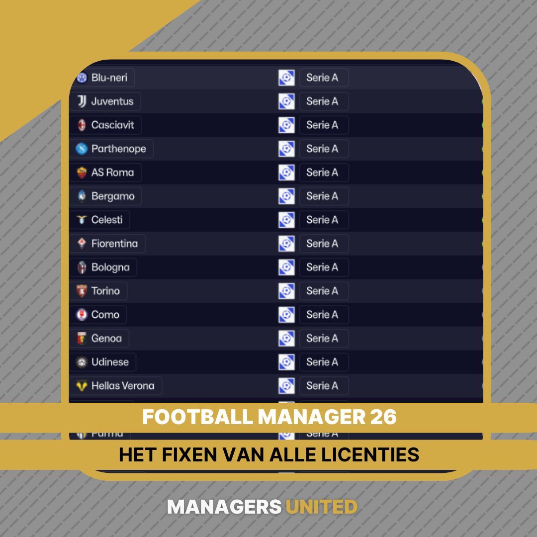 Fake namen in Italië? Geen echte spelers bij Duitsland of Japan?
We got you. 💡
In onze nieuwste gids lees je stap voor stap hoe je alle licentieproblemen in #FM26 oplost, inclusief link naar de namefix van @FMInside.
👉 manutd.nl/realname-fix-e… 
#FM26 #licenties #FMinside