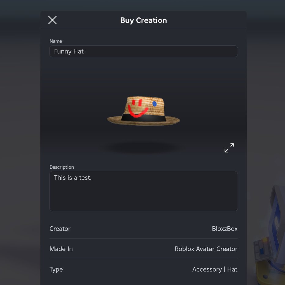 In addition to avatars, players can now create custom accessories and layered clothing directly within an experience and wear it on their avatar across Roblox.

Learn more: devforum.roblox.com/t/4037419