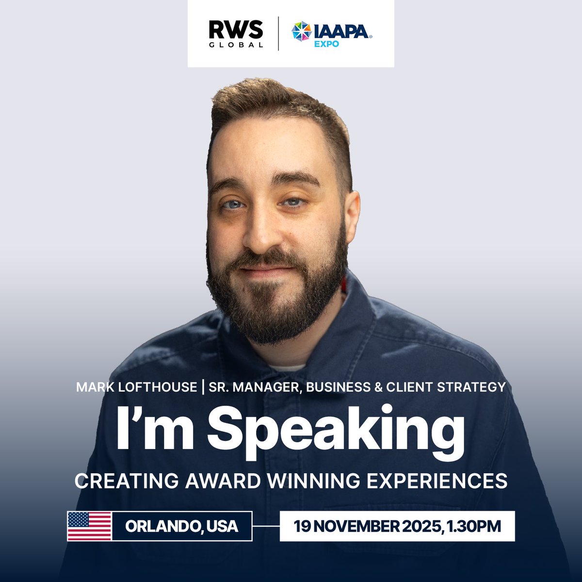 Ignore the (terrible) photo, but I’m so excited to be speaking at IAAPA Orlando in 2 weeks 😭 

It feels like a real pinch-me moment, talking to a room of movers and shakers from the theme park industry about a topic I love… creating scare experiences 💀