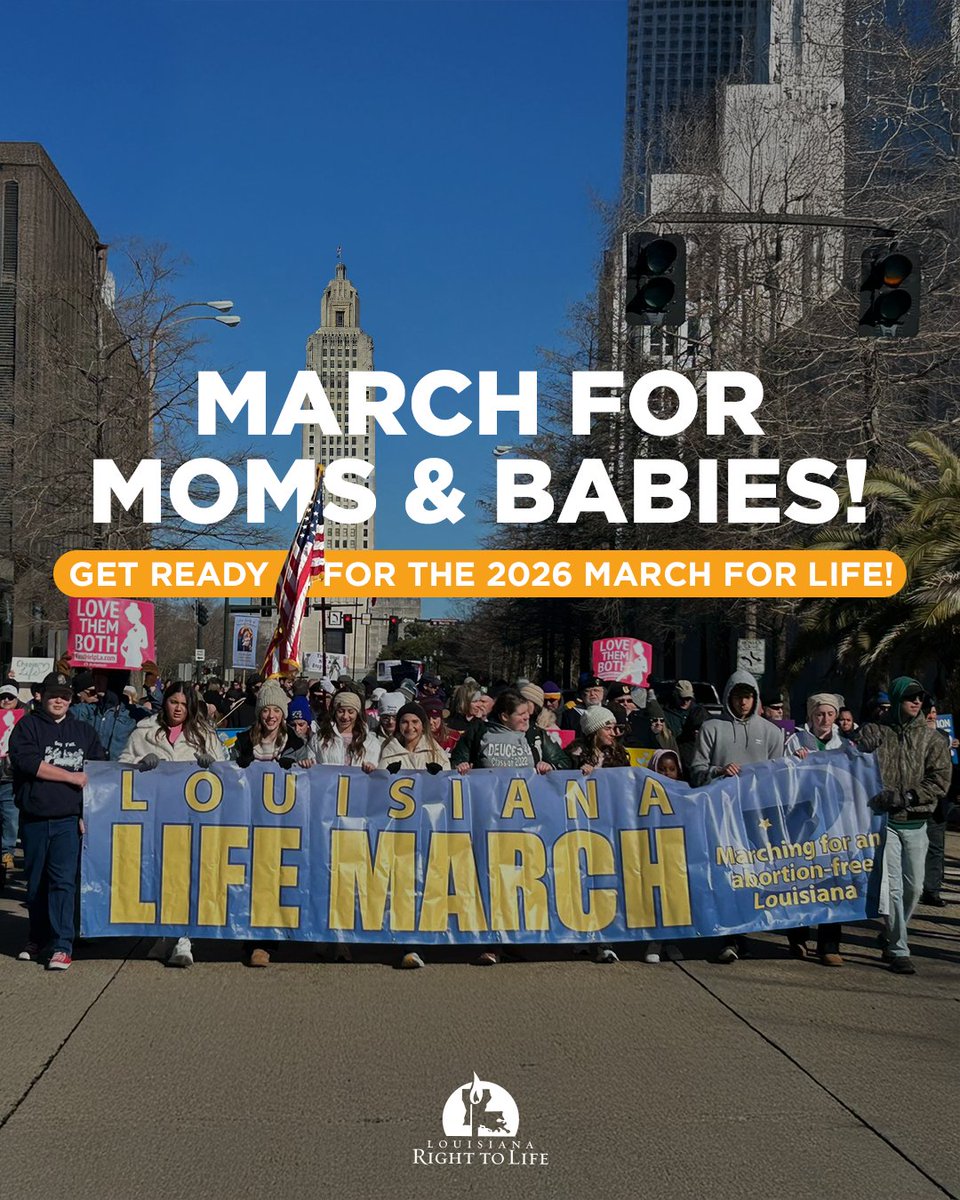 Grab your signs and your friends because, this January, we’re marching for life!

Let’s show the nation that we are a people who love them both and believe every life is worth protecting.
Make plans to attend a march near you: LaLifeMarch.com