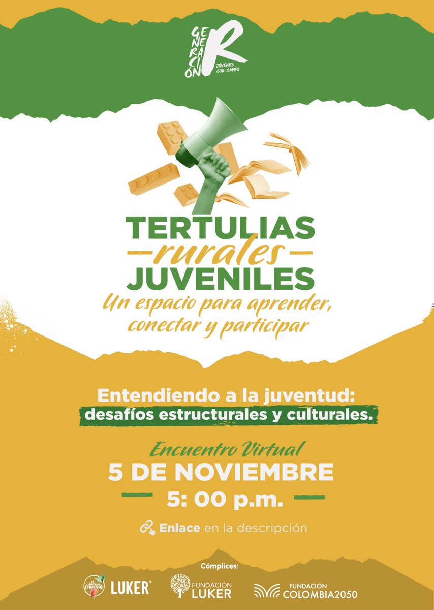 ⚡️Es hoy⚡️

Este no es un webinar más. Es un espacio para identificar barreras y oportunidades para una participación más efectiva y transformadora.

🗓️ Fecha: 05 de noviembre de 2025
⏰ Hora: 5:00 p.m.
📍 Conéctate aquí: meet.google.com/puw-uzqv-rgi

¡Los esperamos!