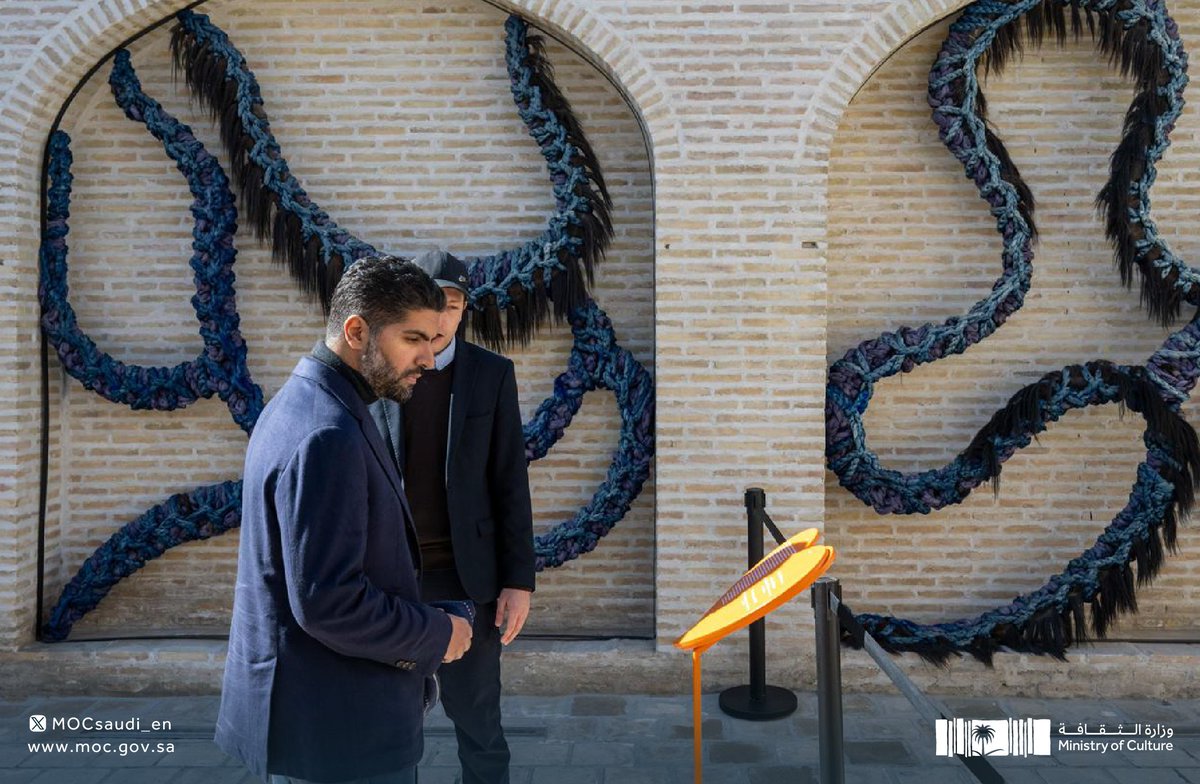 mocsaudi_en's tweet image. HH @BadrFAlSaud visited Bukhara Biennale of Contemporary Art, where he explored the creativity of Saudi contribution and the remarkable cultural and artistic progress of Uzbekistan.

#SaudiMinistryOfCulture