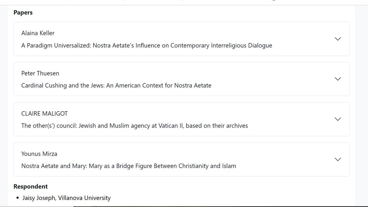 CMaligot's tweet photo. In a couple of weeks in Boston, November 22, 2025, at the American Academy of Religion. 
Co-sponsored panel: "Nostra Aetate at 60" (Vatican II Studies Unit, Interfaith and Interreligious Studies Unit, Religion in Europe Unit). https://t.co/8ou2ZpdYMh