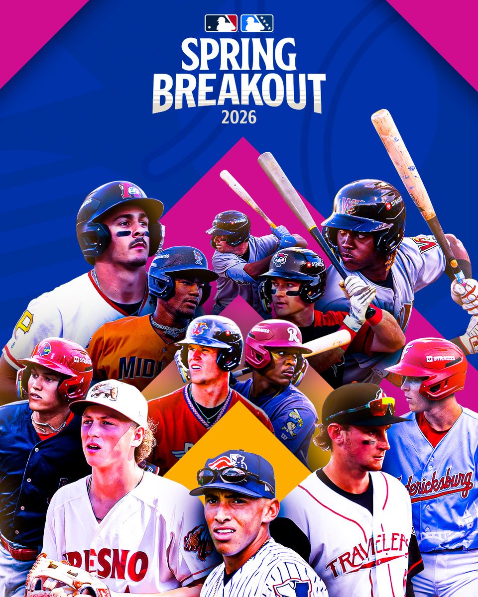 MLBPipeline's tweet image. Spring Breakout 3! The 2026 schedule has been released!

Complete details + a preview of the matchups: atmlb.com/47HZKgW