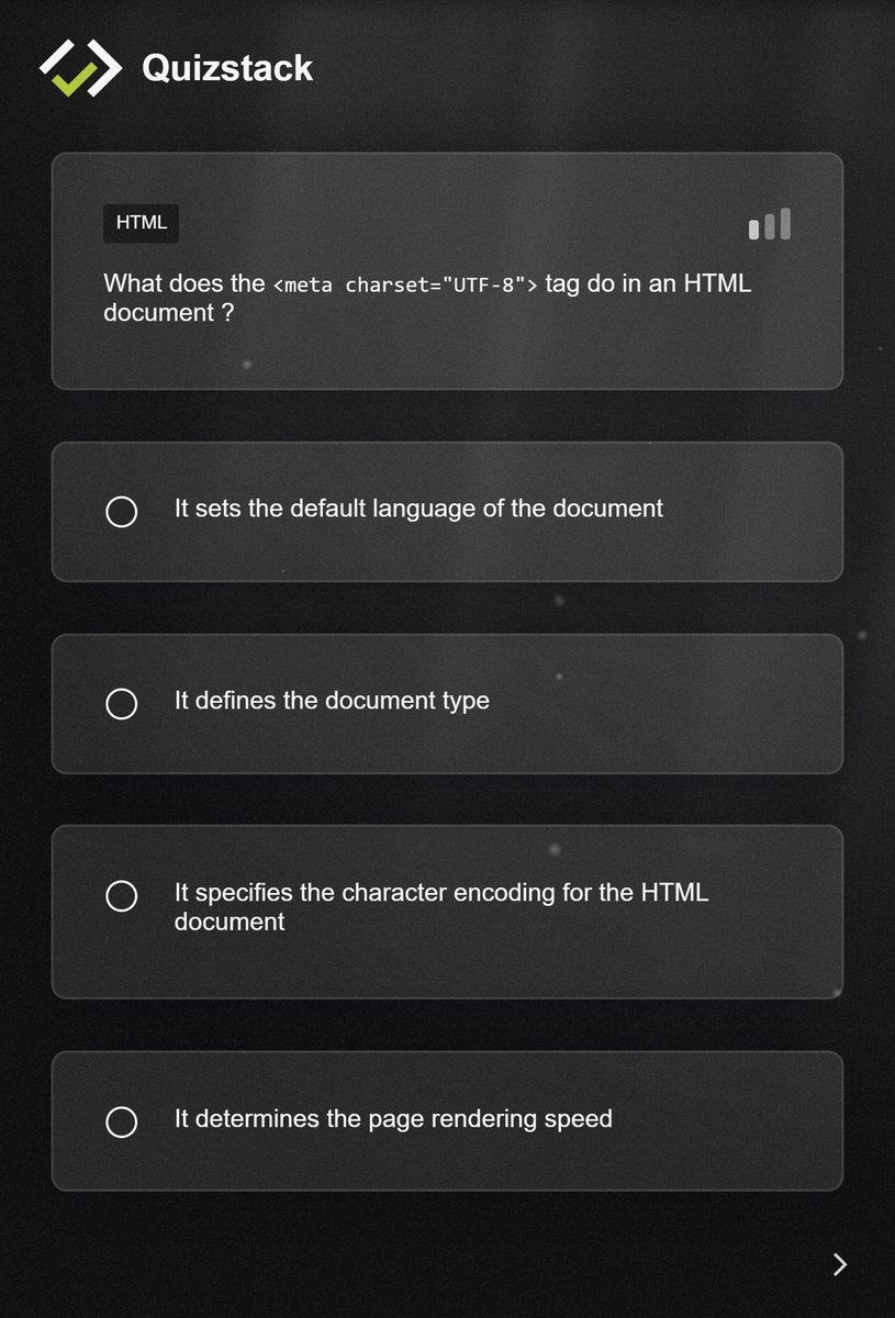 quizstackapp's tweet image. Do you know HTML so well ? 😏

Find out more semantic tips on quizstack.io ✅