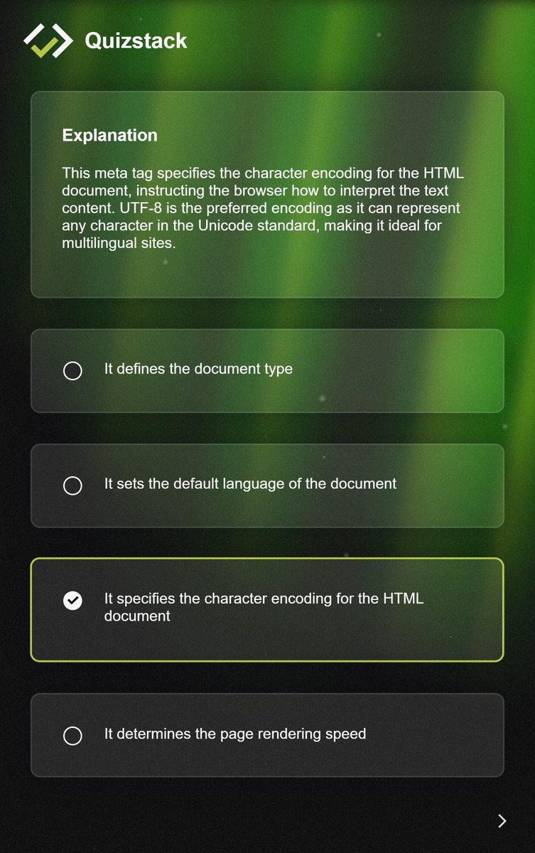 quizstackapp's tweet image. Do you know HTML so well ? 😏

Find out more semantic tips on quizstack.io ✅