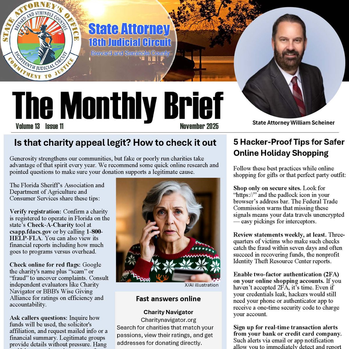 Avoid getting hacked and fleeced while online shopping; How to vet charities behind holiday fundraising pitches. Free to read, download (and share with your parents): bit.ly/3LL9PlR